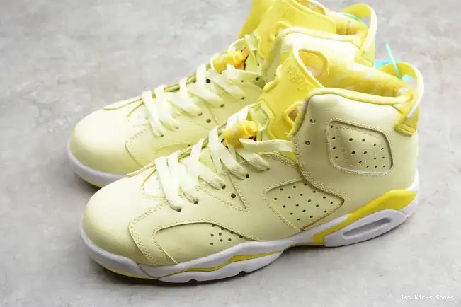1st Kicks Jordan (GS) 543390-800 6 Retro Floral Air Yellow Dynamic 0522